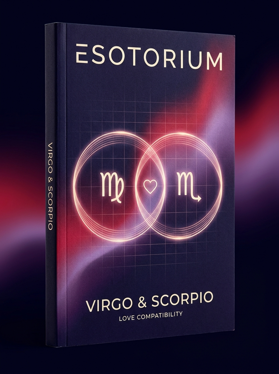Virgo and Scorpio Compatibility — Love, Sex & Friendship — Esotorium cover v4