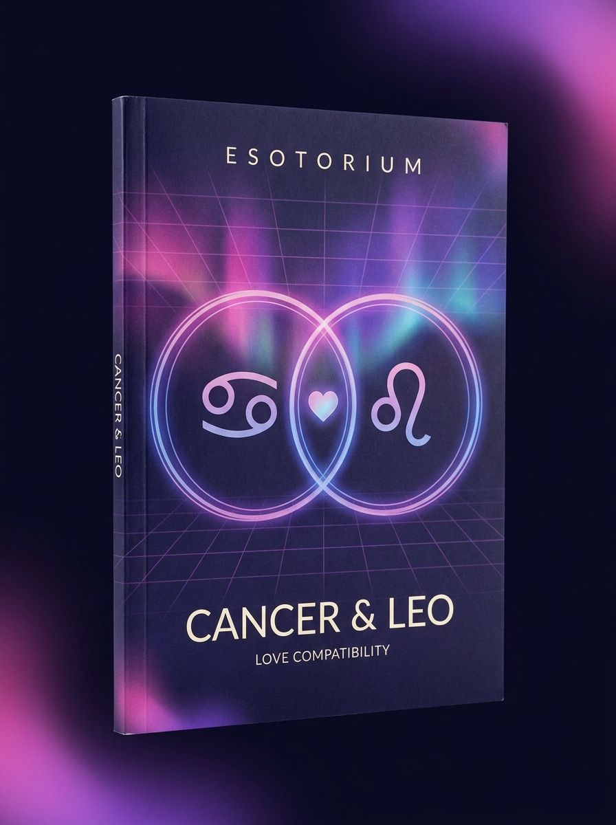 Cancer and Leo Compatibility — Love, Sex & Friendship — Esotorium cover v4