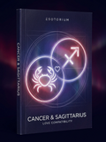 Cancer and Sagittarius Compatibility — Love, Sex & Friendship — Esotorium cover v4