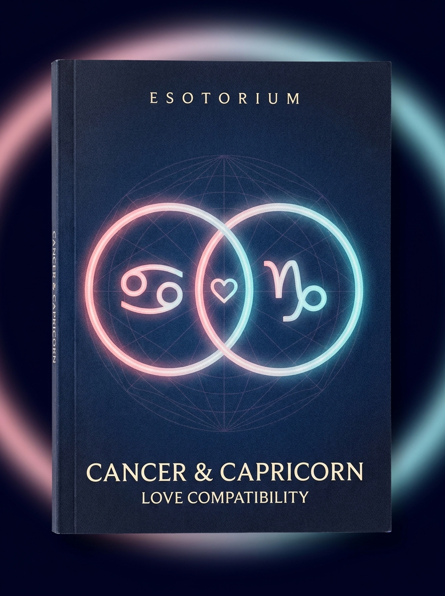 Cancer and Capricorn Compatibility — Love, Sex & Friendship — Esotorium cover v4