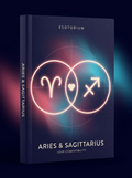 Aries and Sagittarius Compatibility — Love, Sex & Friendship — Esotorium cover v4