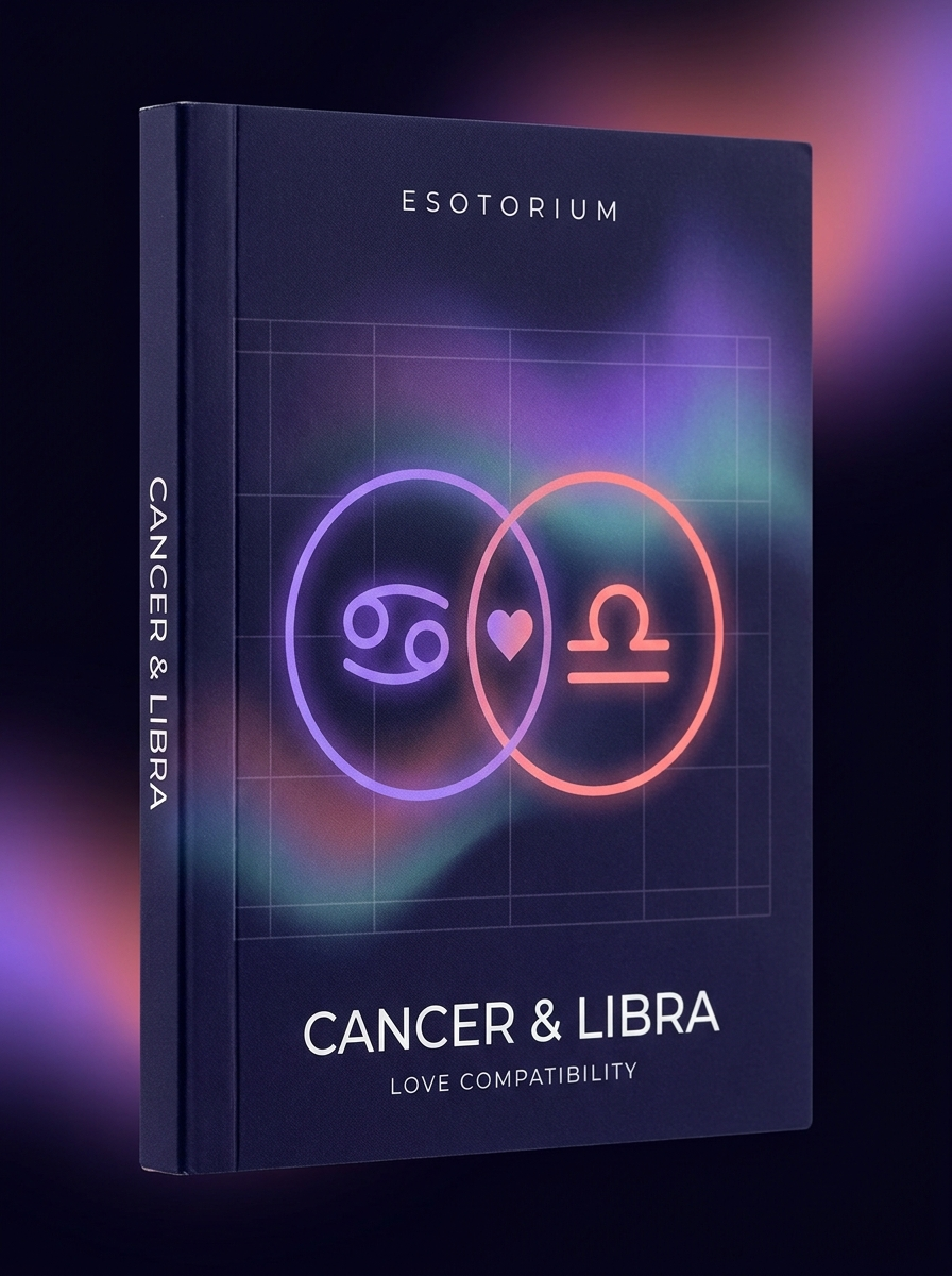 Cancer and Libra Compatibility — Love, Sex & Friendship — Esotorium cover v4