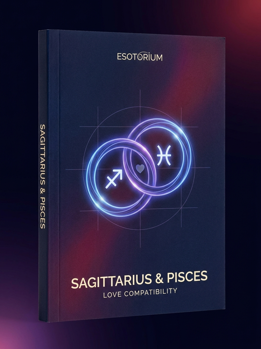 Sagittarius and Pisces Compatibility — Love, Sex & Friendship — Esotorium cover v4