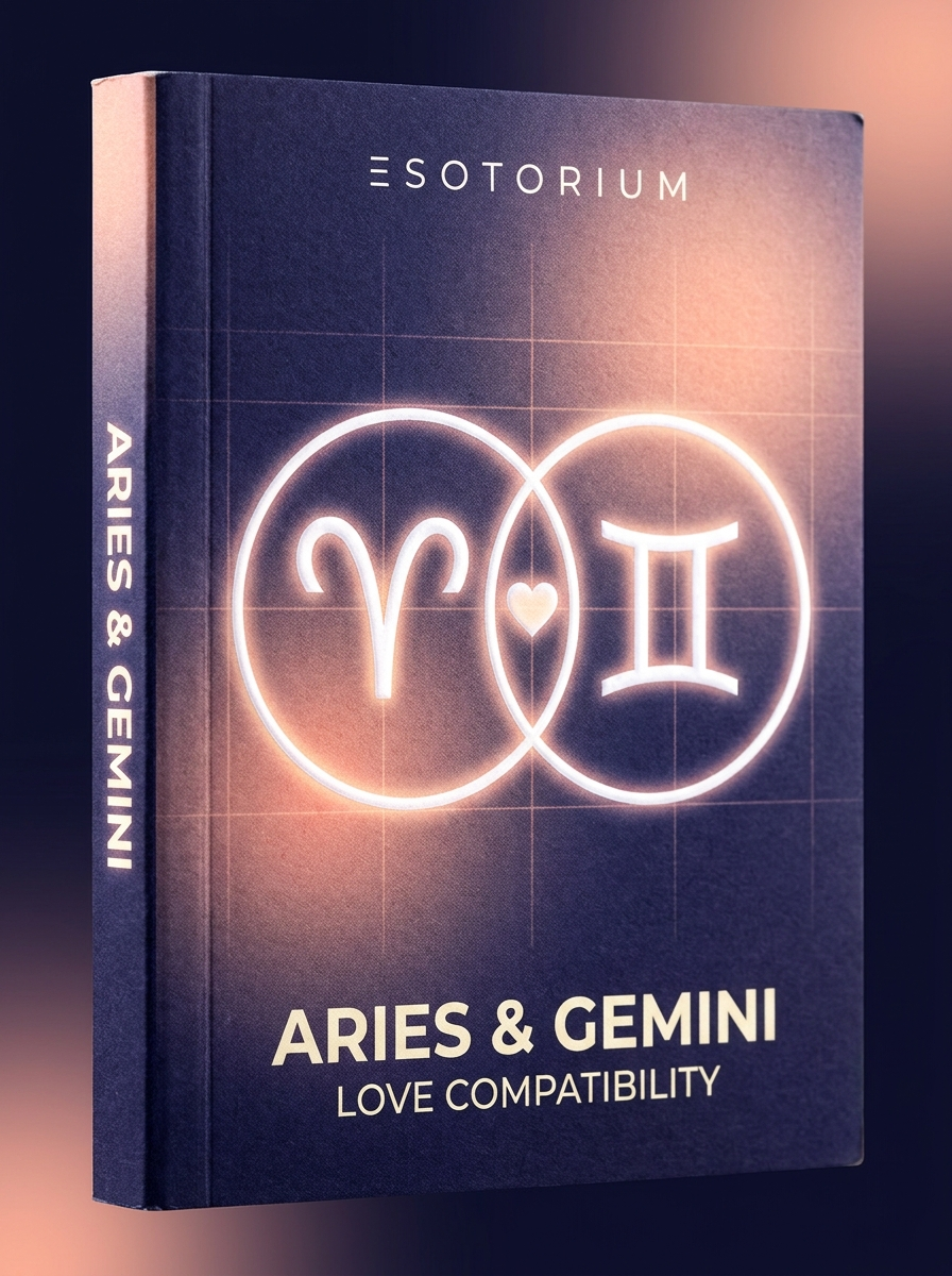 Aries and Gemini Compatibility — Love, Sex & Friendship — Esotorium cover v4