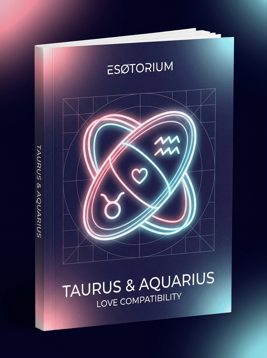 Taurus and Aquarius Compatibility — Love, Sex & Friendship — Esotorium cover v4