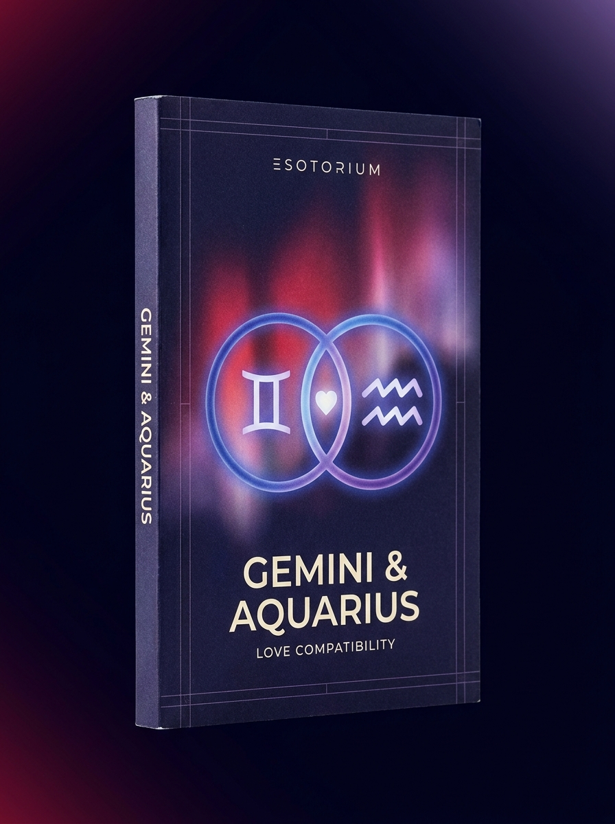 Gemini and Aquarius Compatibility — Love, Sex & Friendship — Esotorium cover v4