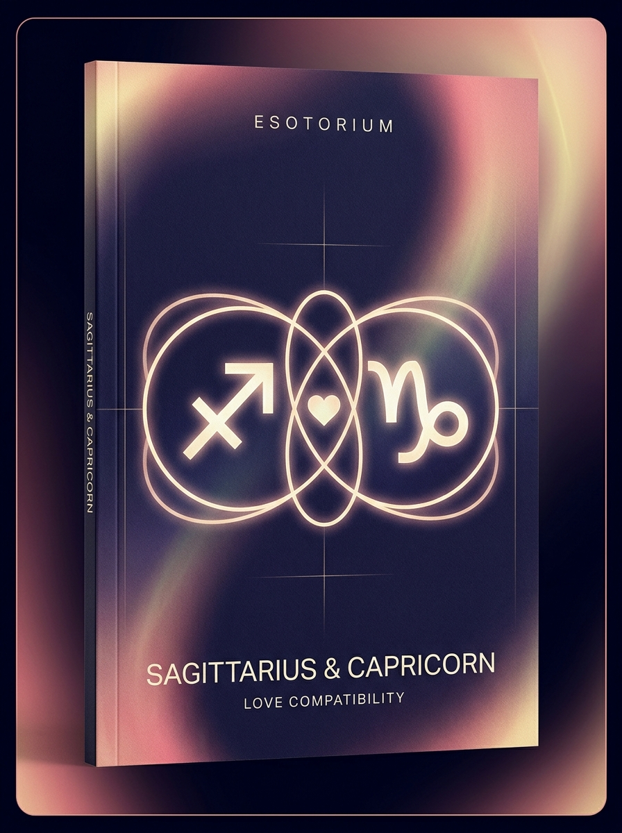 Sagittarius and Capricorn Compatibility — Love, Sex & Friendship — Esotorium cover v4
