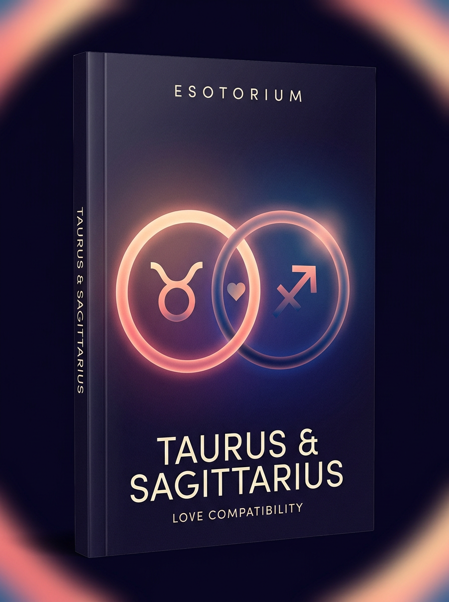 Taurus and Sagittarius Compatibility — Love, Sex & Friendship — Esotorium cover v4