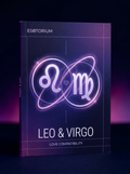 Leo and Virgo Compatibility — Love, Sex & Friendship — Esotorium cover v4