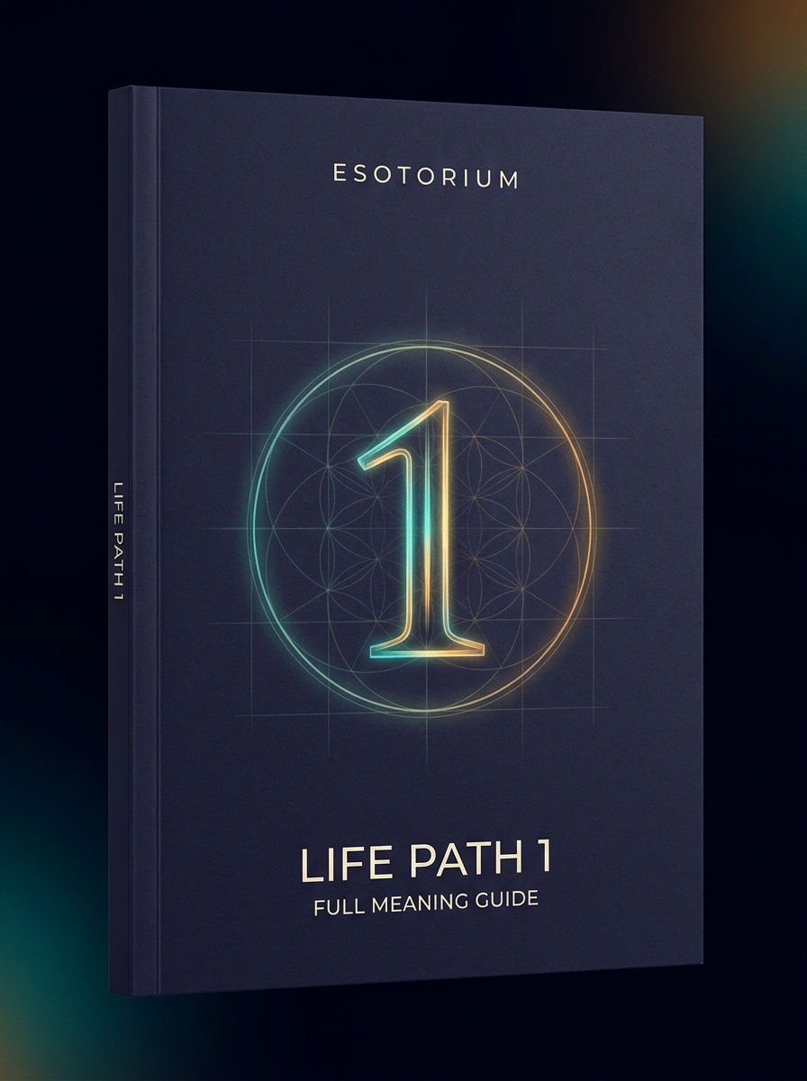 Life Path Number 1 — Full Meaning Guide — Esotorium cover v4