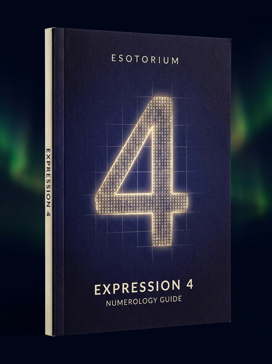 Expression Number 4 — Meaning & Talents — Esotorium cover v4