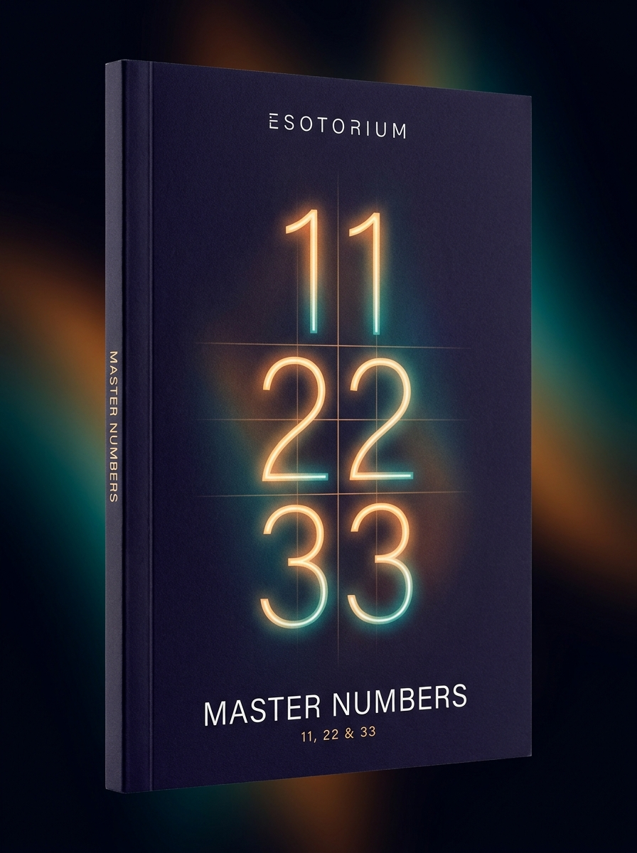 Master Numbers 11, 22 & 33 — The Complete Guide — Esotorium cover v4