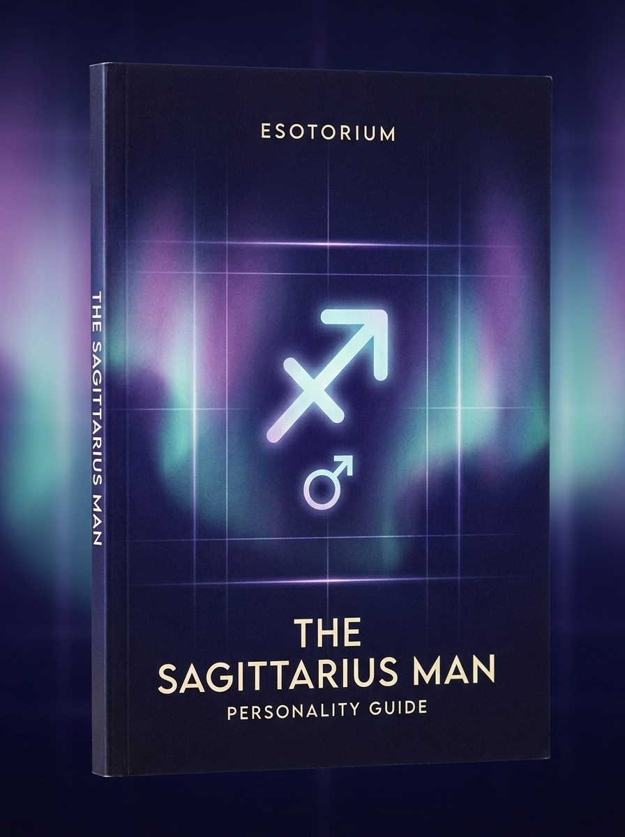 The Sagittarius Man — Personality, Love & Compatibility — Esotorium cover v4