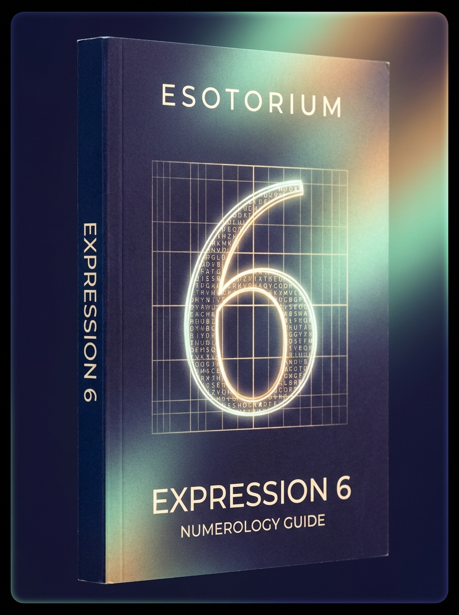 Expression Number 6 — Meaning & Talents — Esotorium cover v4