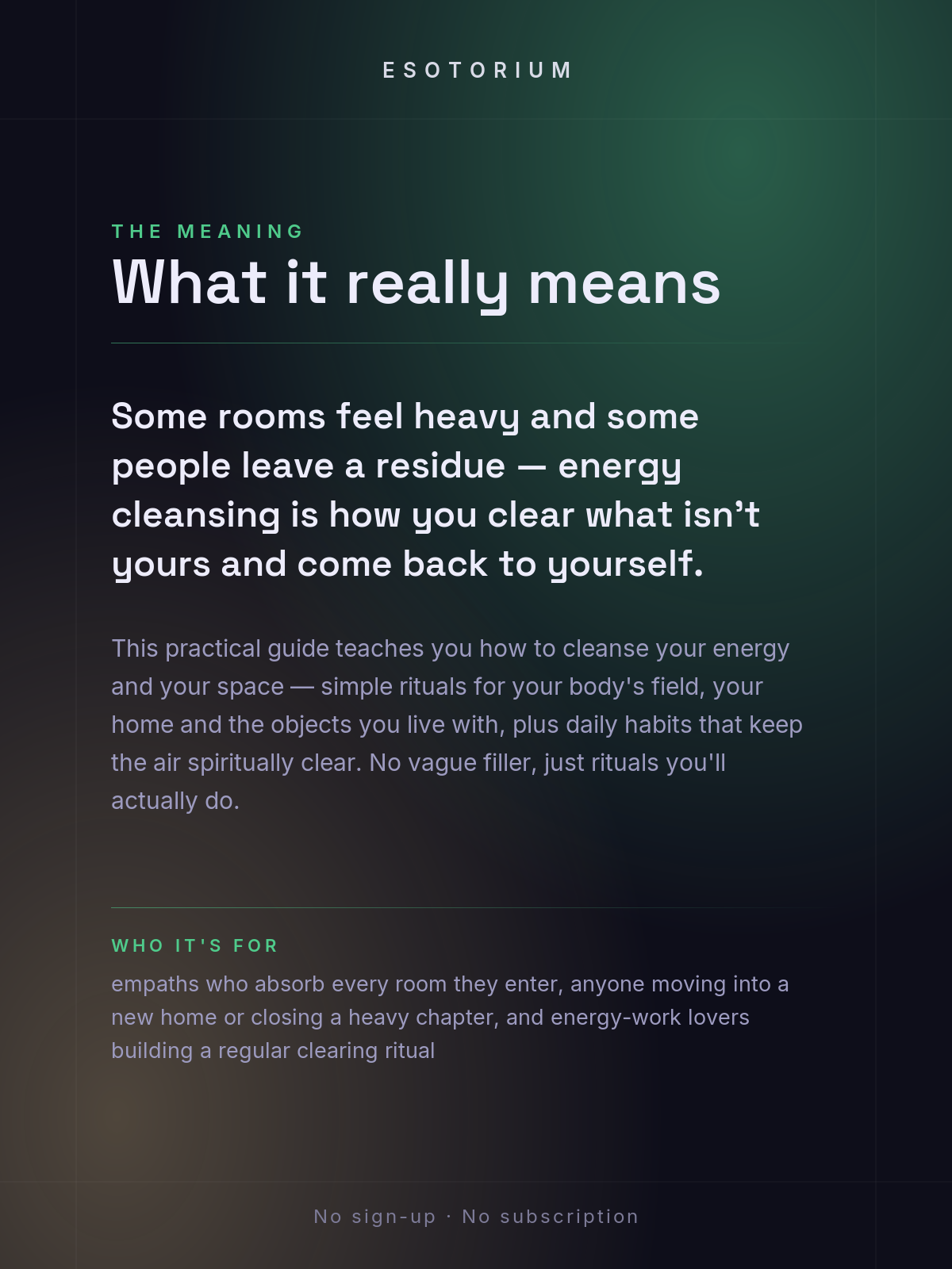 How to Cleanse Your Energy & Space — what it means