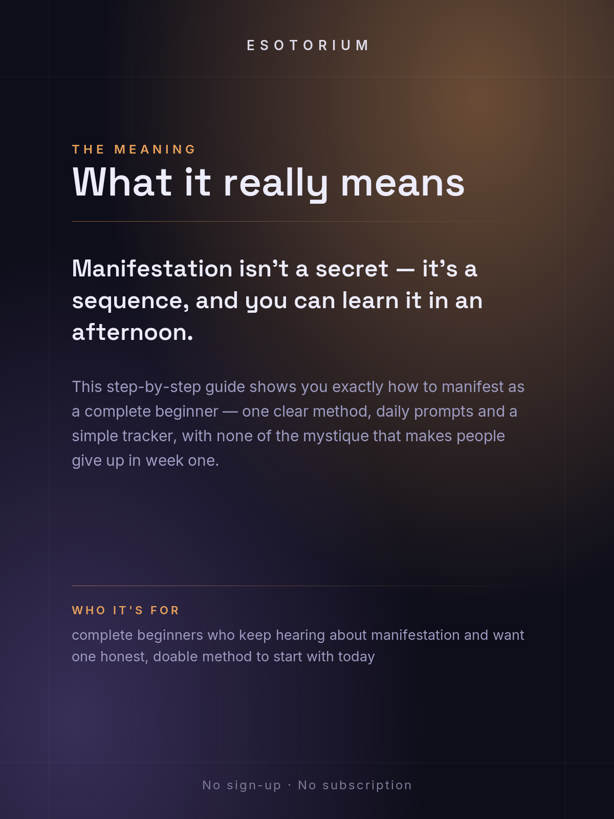 How to Manifest — Beginner's Step-by-Step Method — what it means