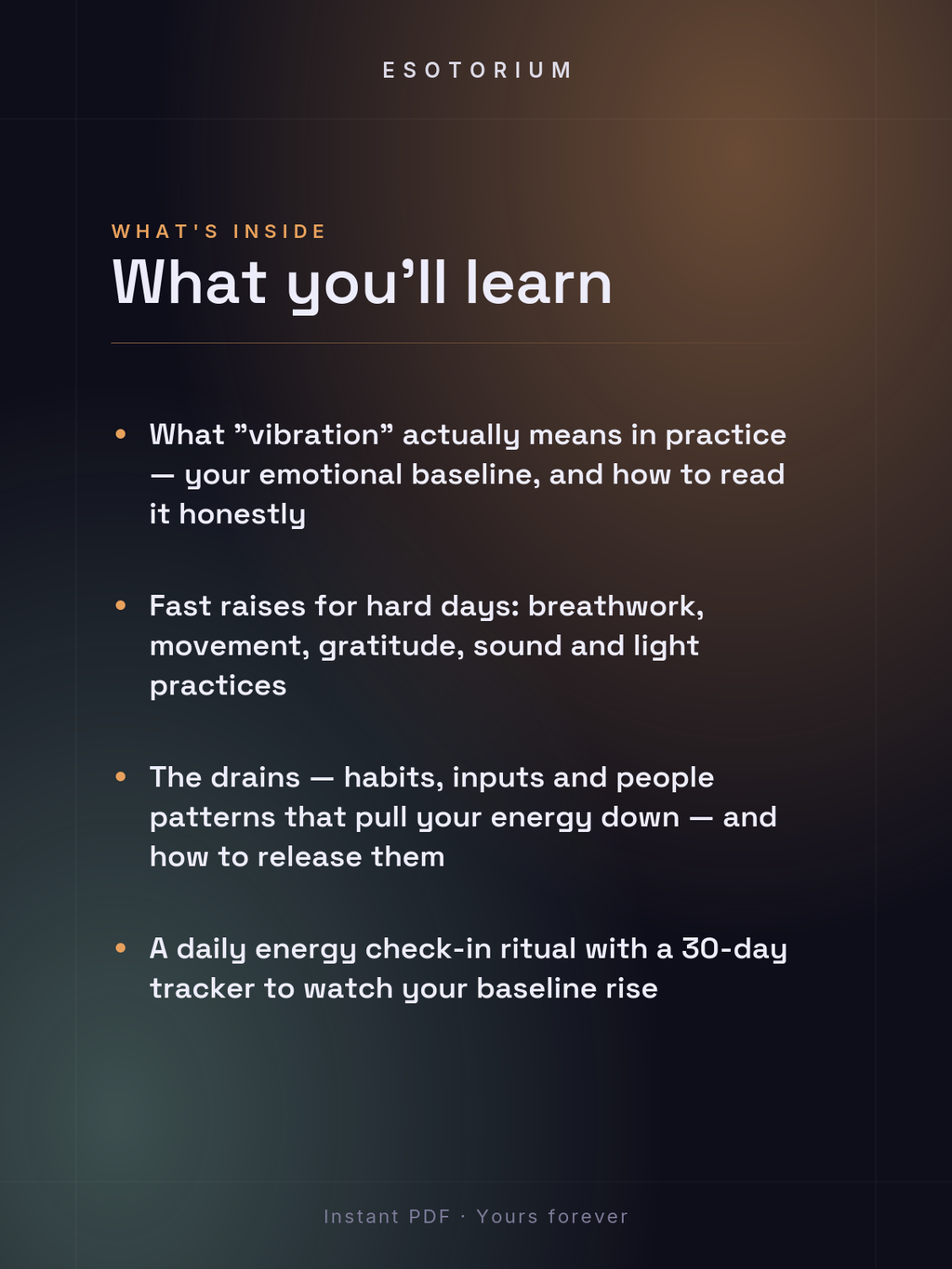How to Raise Your Vibration — Energy Guide — what you'll learn