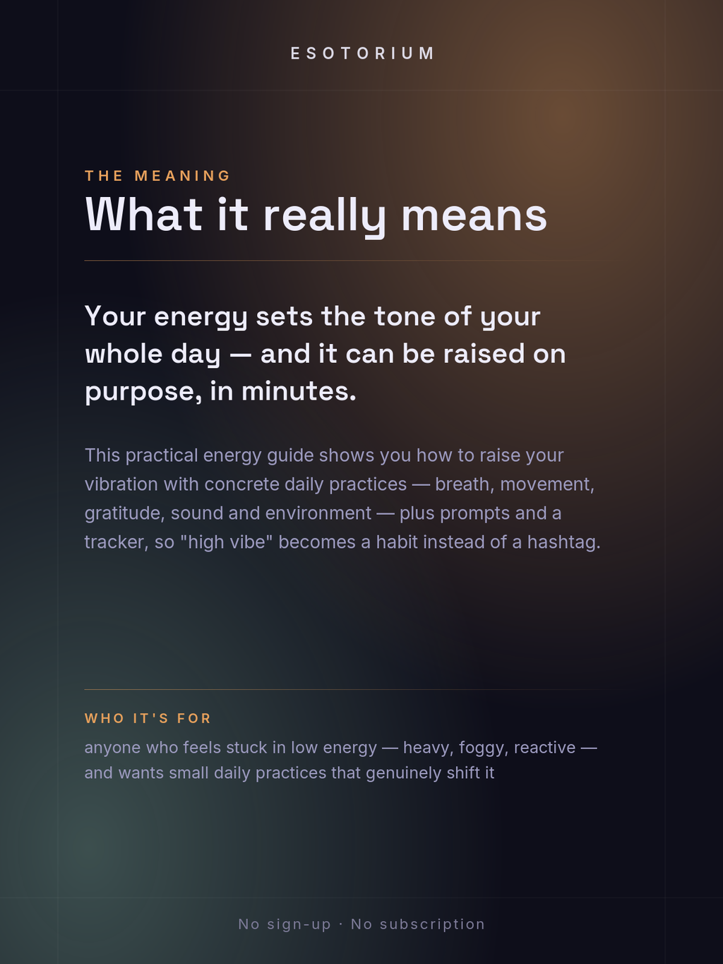 How to Raise Your Vibration — Energy Guide — what it means