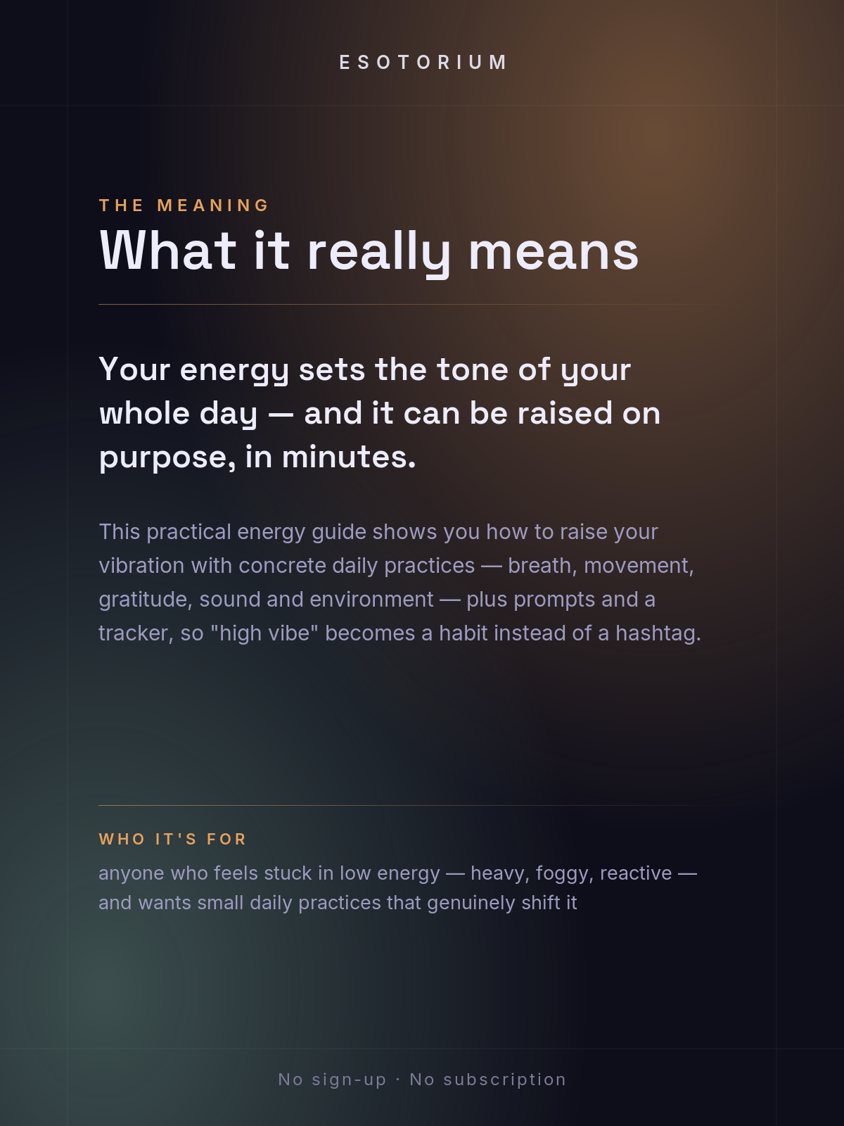 How to Raise Your Vibration — Energy Guide — what it means