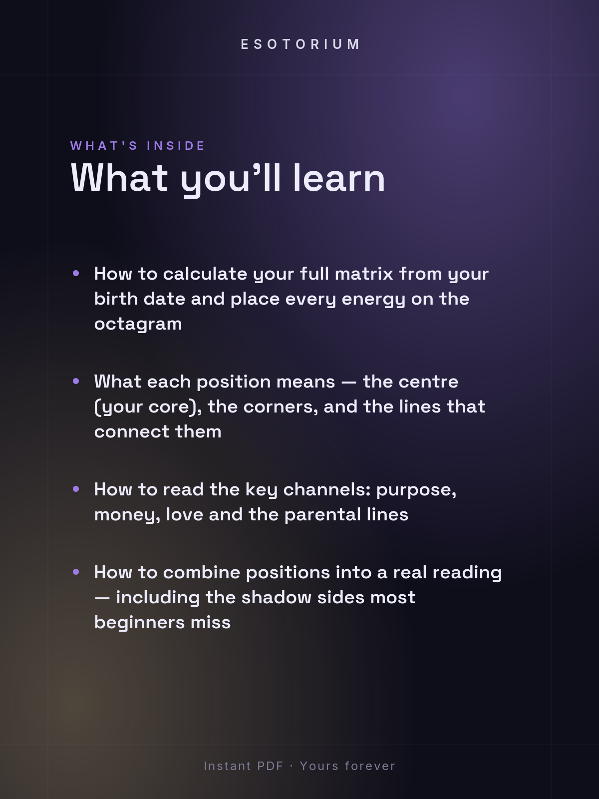 How to Read Your Destiny Matrix — Beginner Guide — what you'll learn