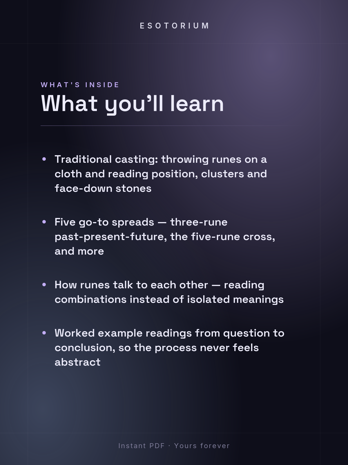 How to Read Runes — Casting & Spreads — what you'll learn