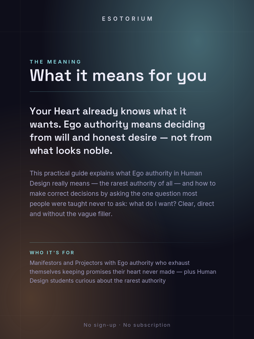 Ego Authority — How to Make Decisions — what it means