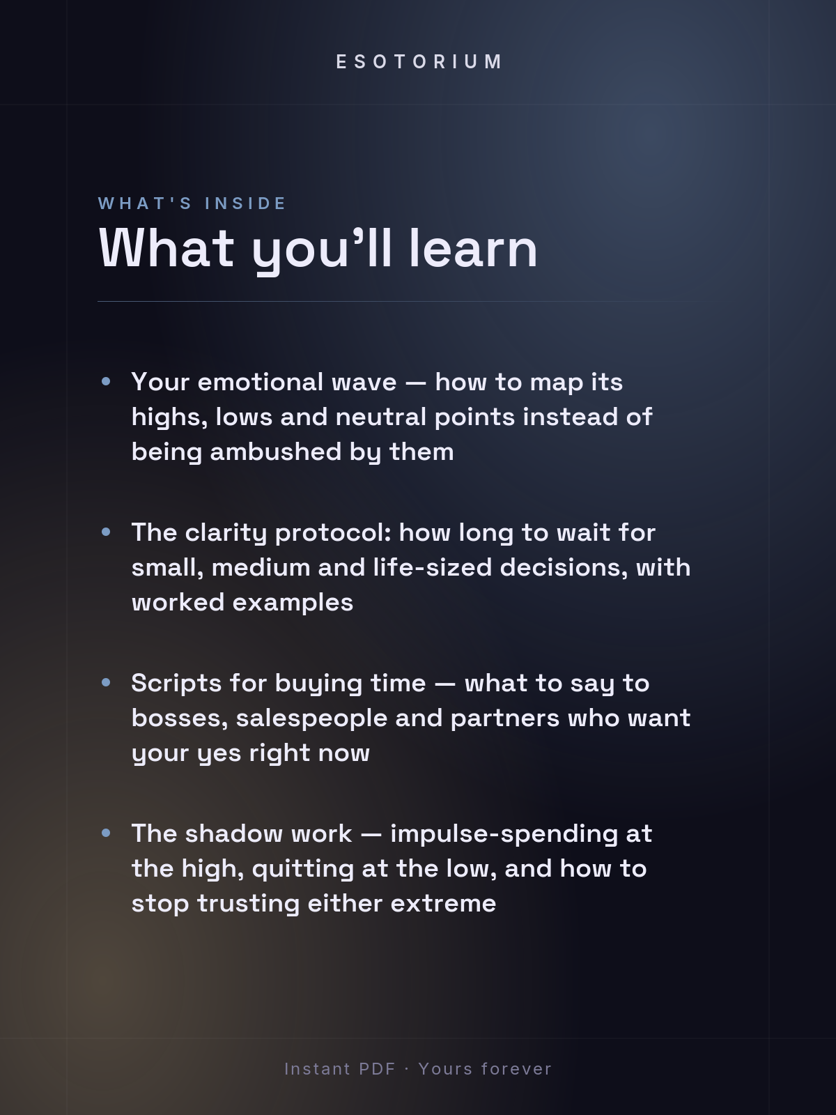 Emotional Authority — How to Make Decisions — what you'll learn