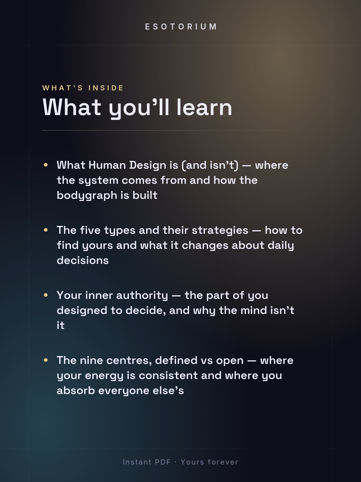 Human Design for Beginners — Decode Your Chart — what you'll learn