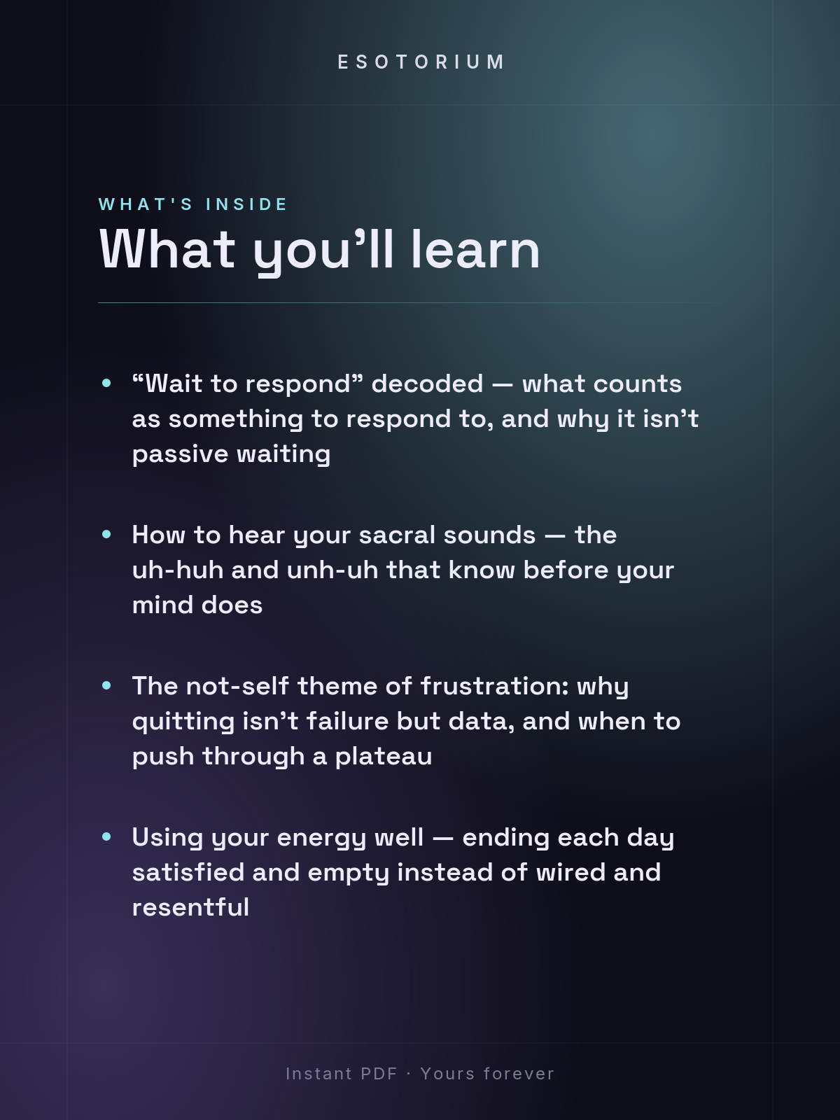 The Generator — Human Design Type Guide — what you'll learn