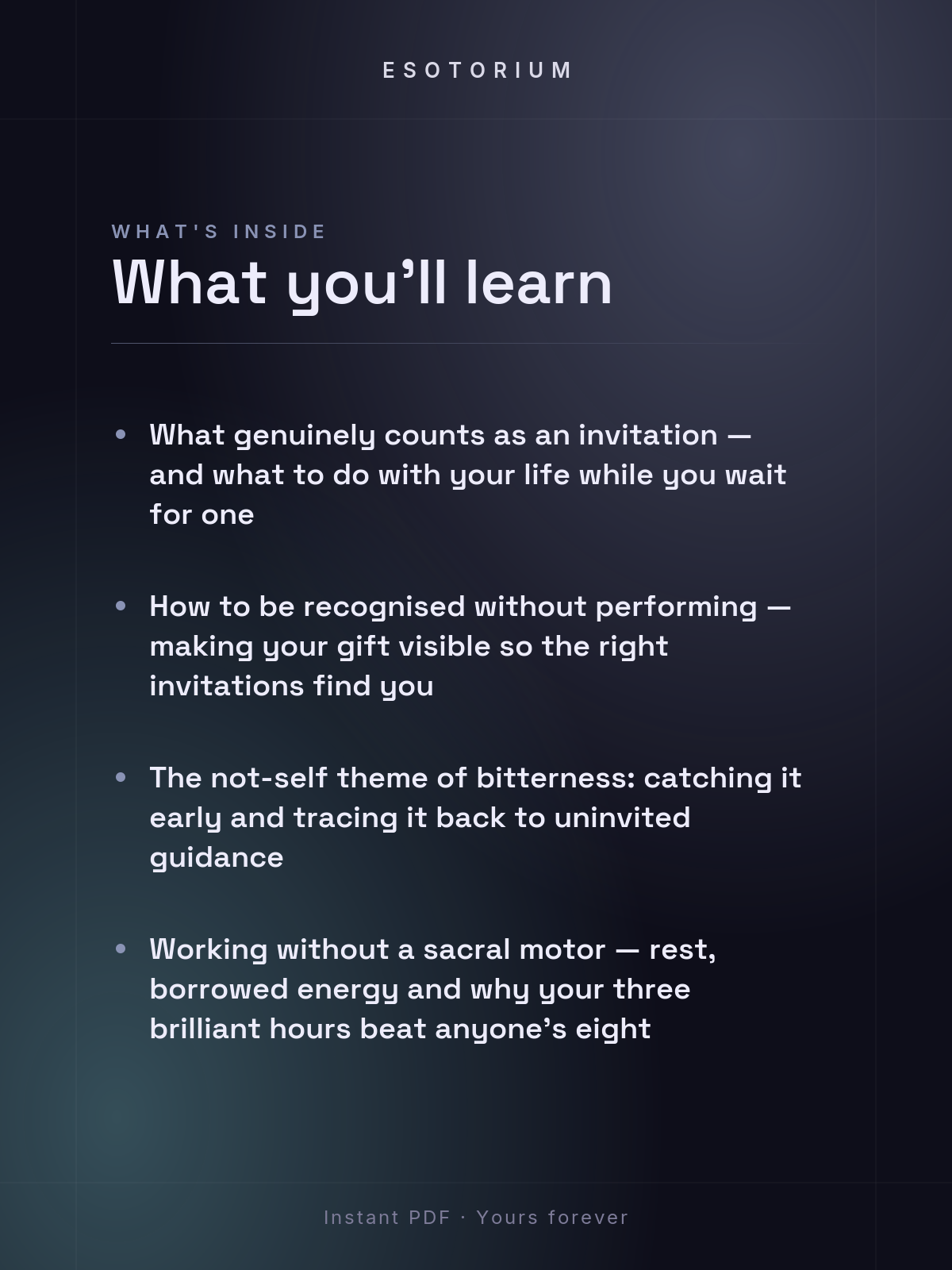 The Projector — Human Design Type Guide — what you'll learn