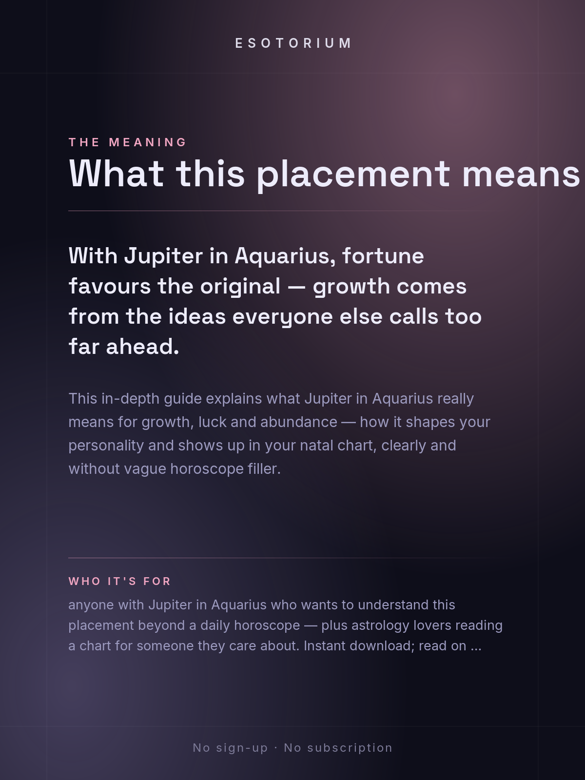 Jupiter in Aquarius — Meaning in Your Birth Chart — What it means