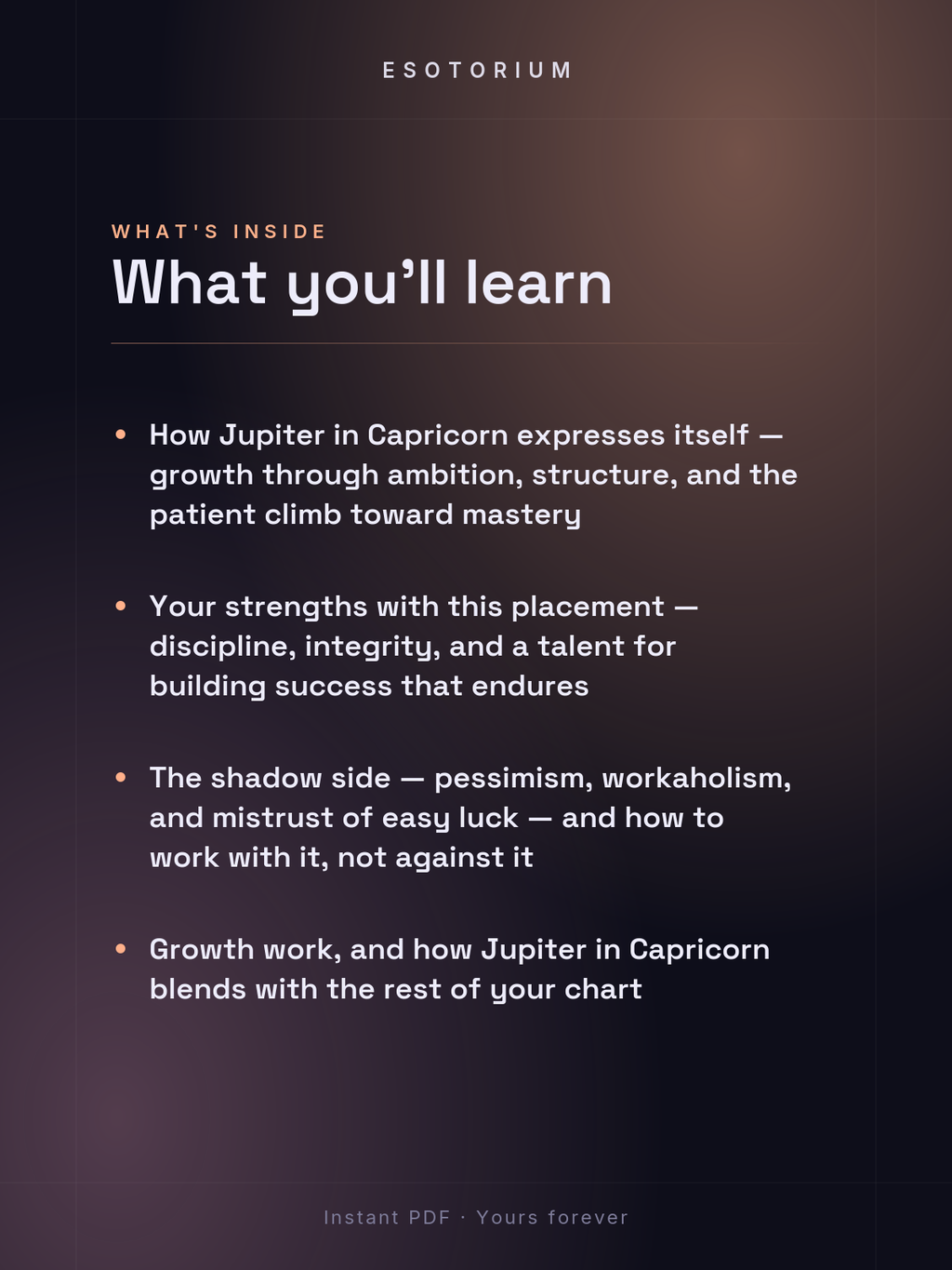 Jupiter in Capricorn — Meaning in Your Birth Chart — What's inside