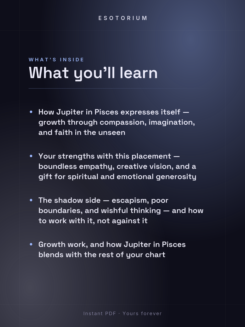 Jupiter in Pisces — Meaning in Your Birth Chart — What's inside