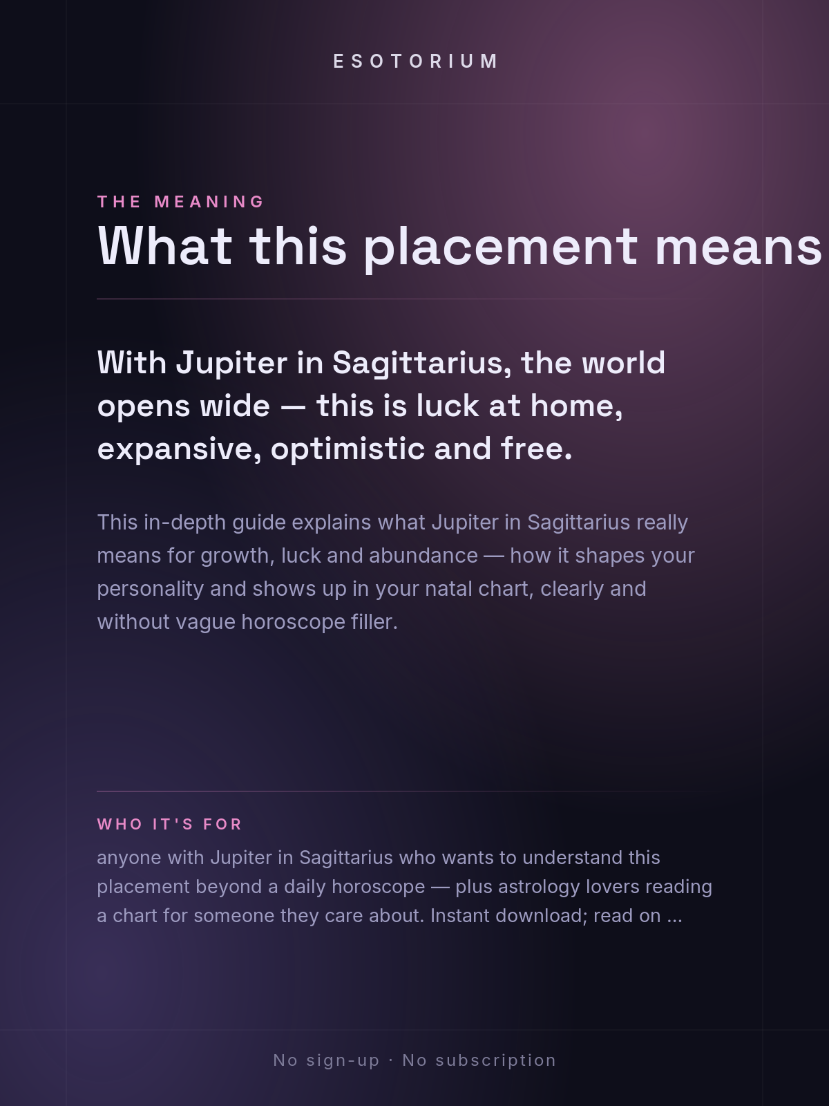 Jupiter in Sagittarius — Meaning in Your Birth Chart — What it means