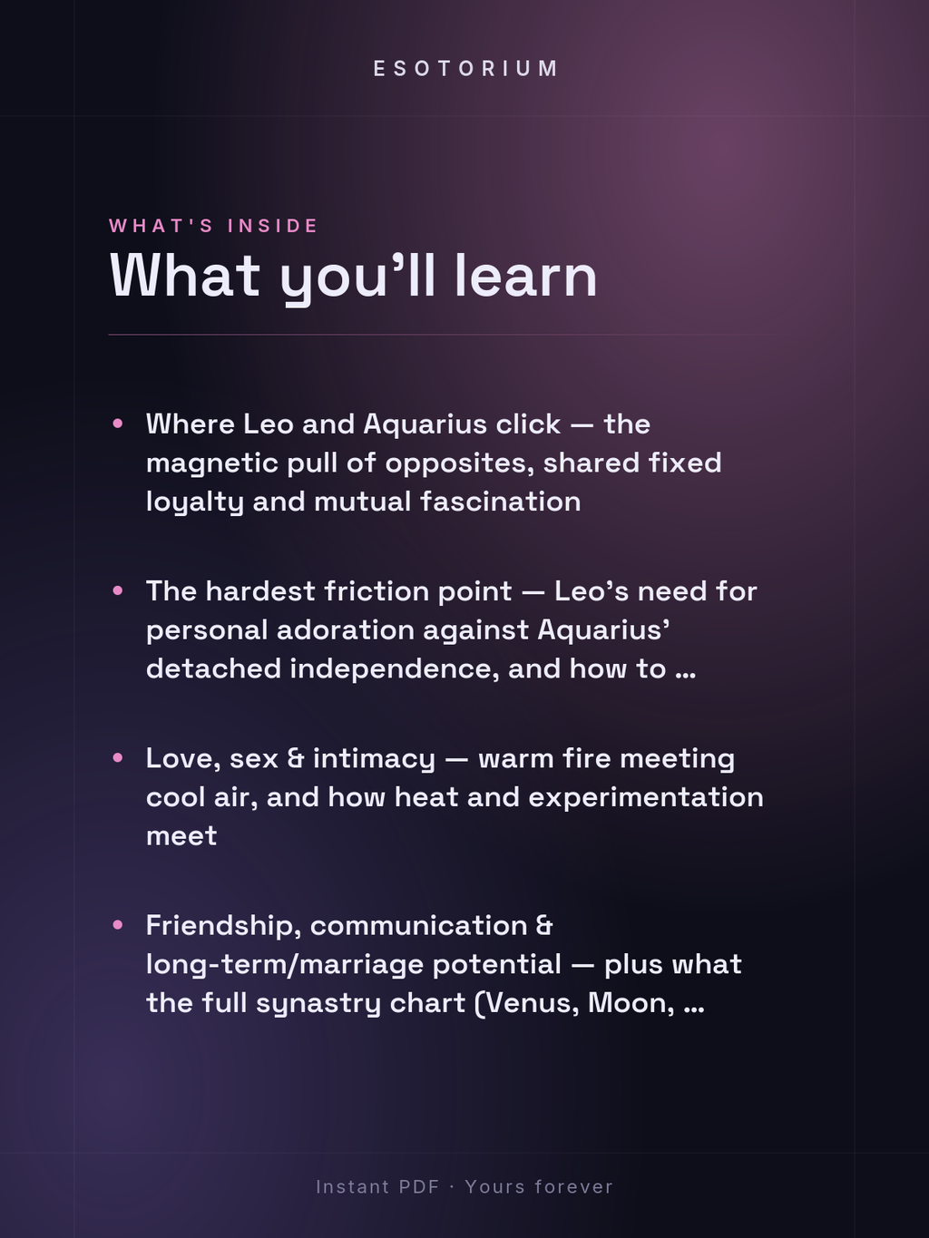 Leo and Aquarius Compatibility — Love, Sex & Friendship — What's inside
