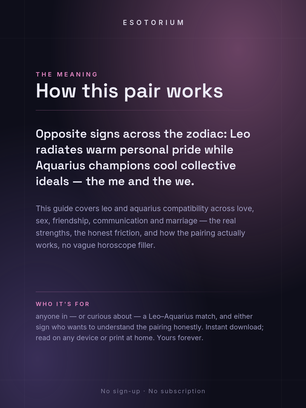 Leo and Aquarius Compatibility — Love, Sex & Friendship — What it means