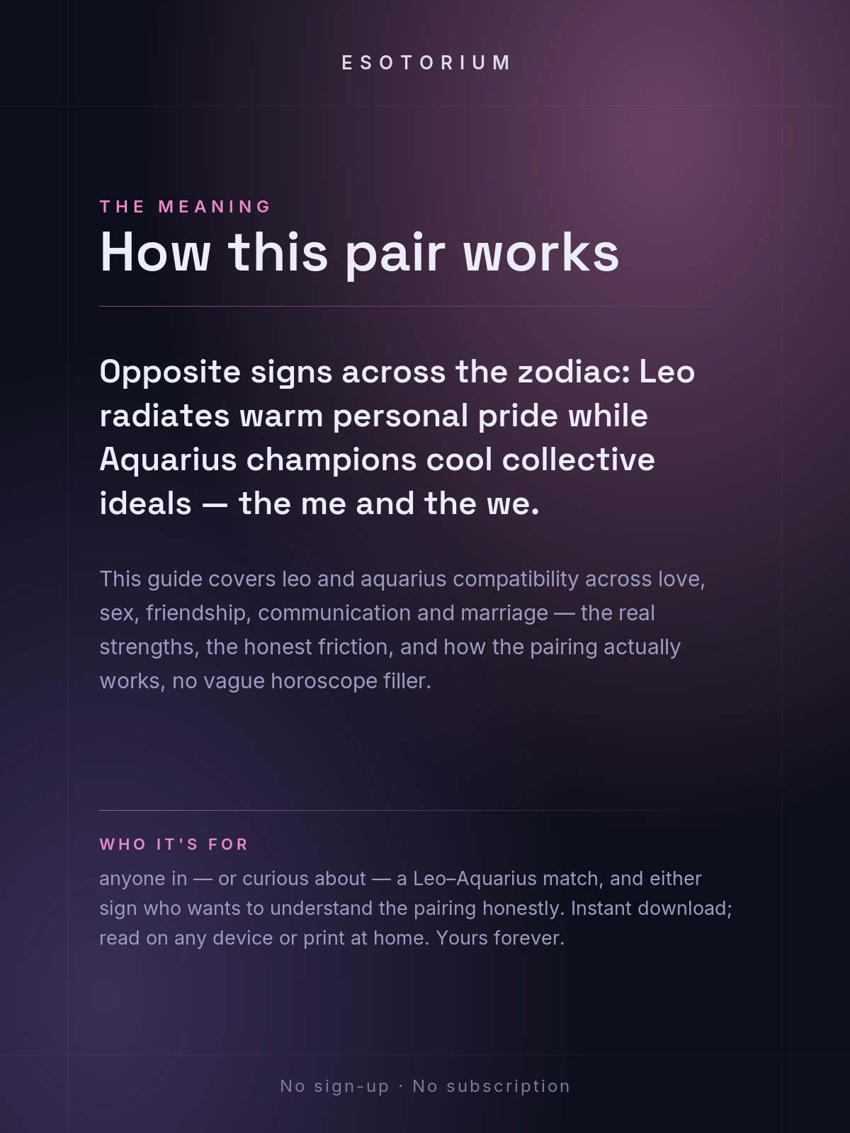Leo and Aquarius Compatibility — Love, Sex & Friendship — What it means