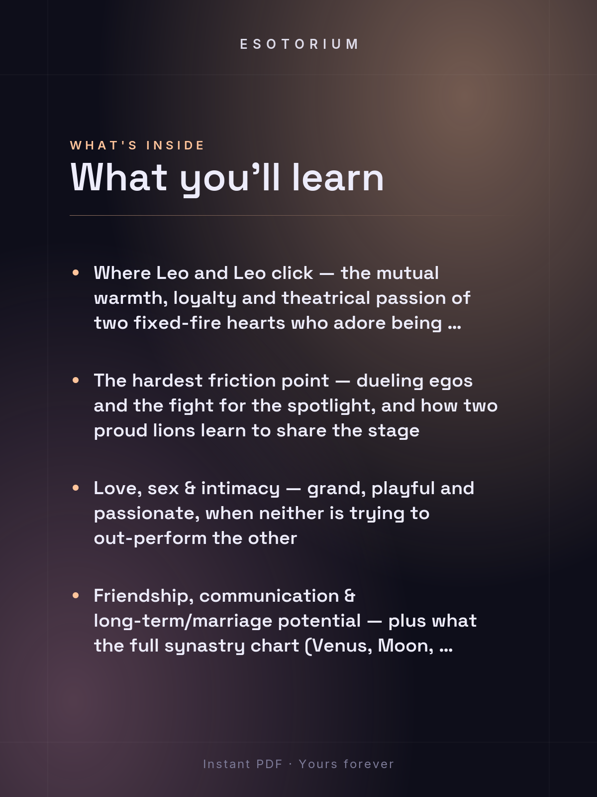 Leo and Leo Compatibility — Love, Sex & Friendship — What's inside
