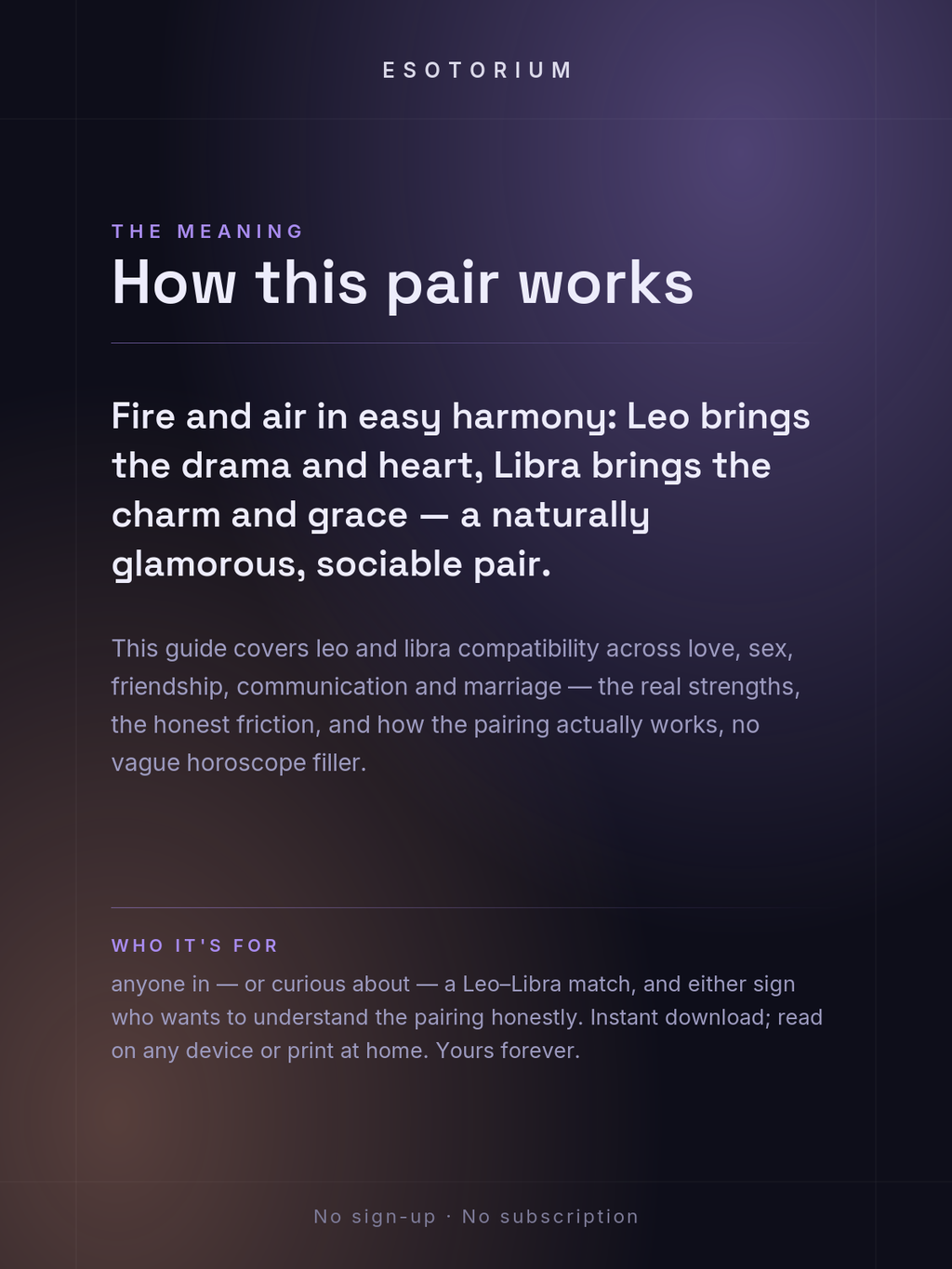 Leo and Libra Compatibility — Love, Sex & Friendship — What it means