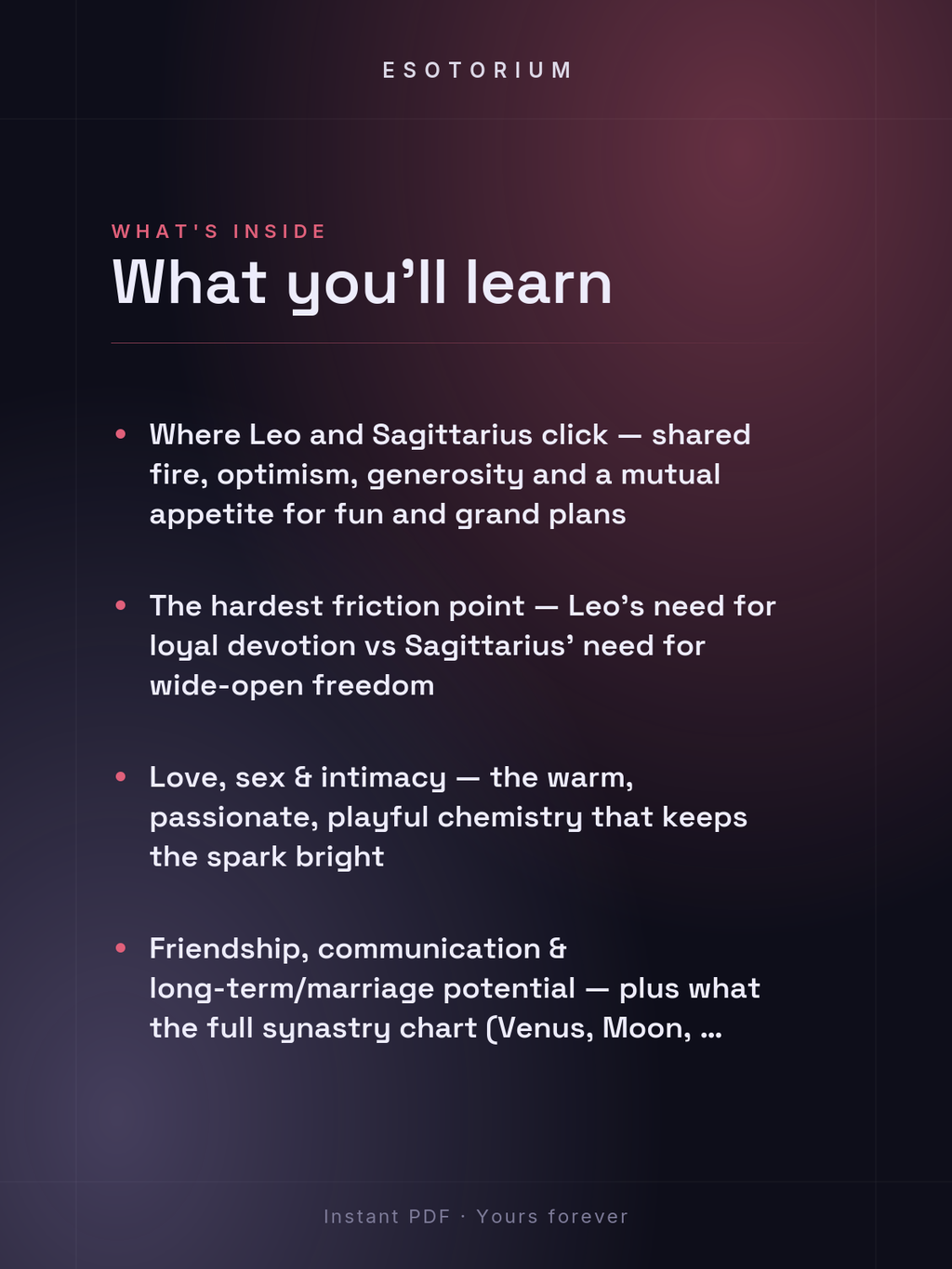 Leo and Sagittarius Compatibility — Love, Sex & Friendship — What's inside