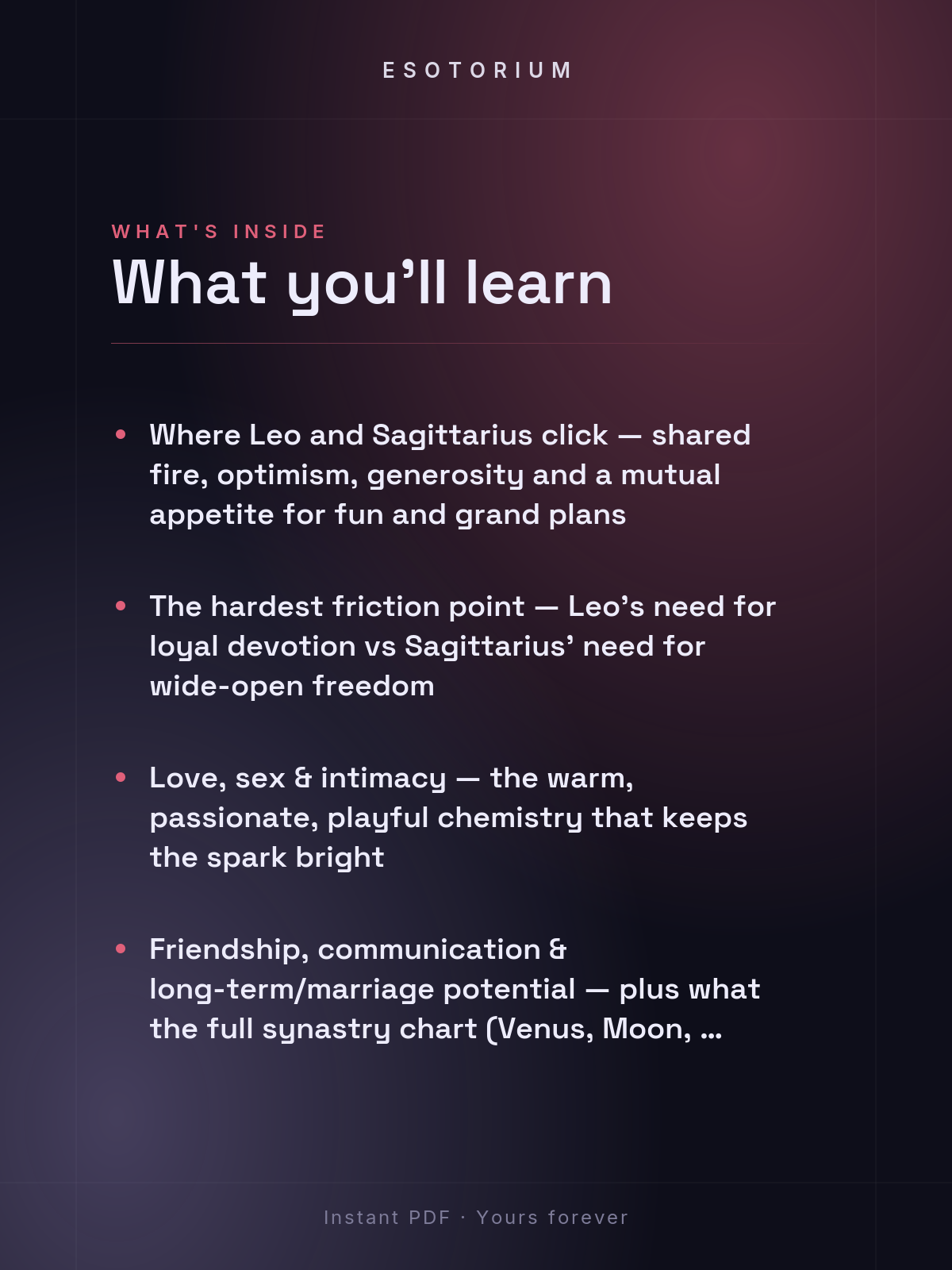 Leo and Sagittarius Compatibility — Love, Sex & Friendship — What's inside