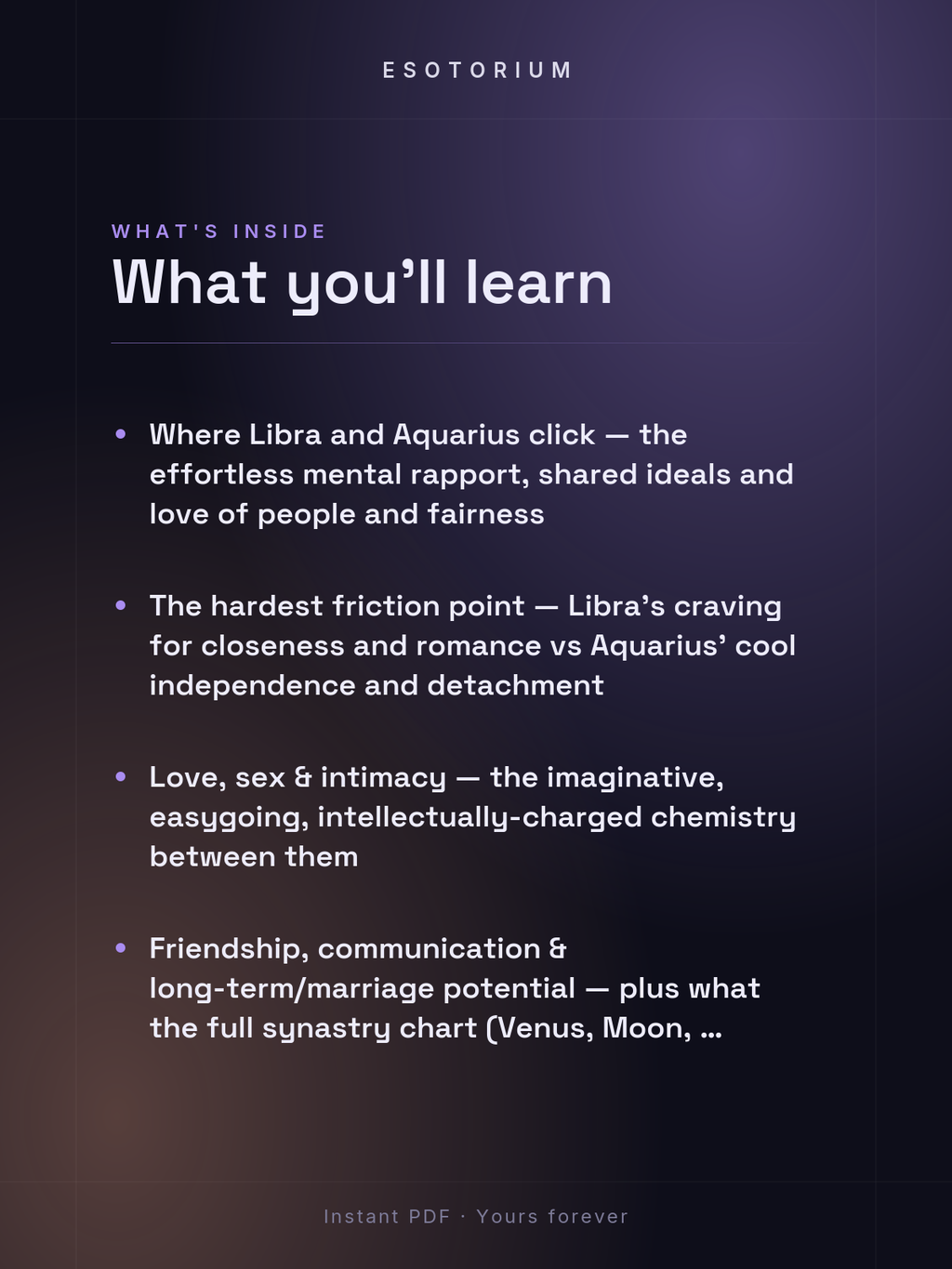Libra and Aquarius Compatibility — Love, Sex & Friendship — What's inside