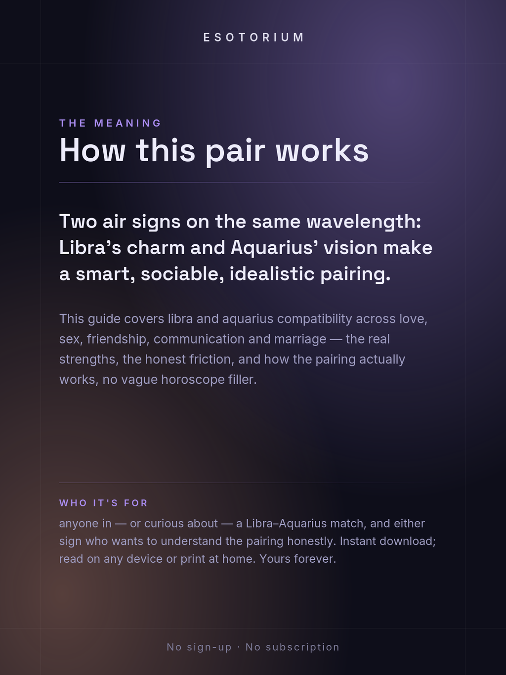 Libra and Aquarius Compatibility — Love, Sex & Friendship — What it means
