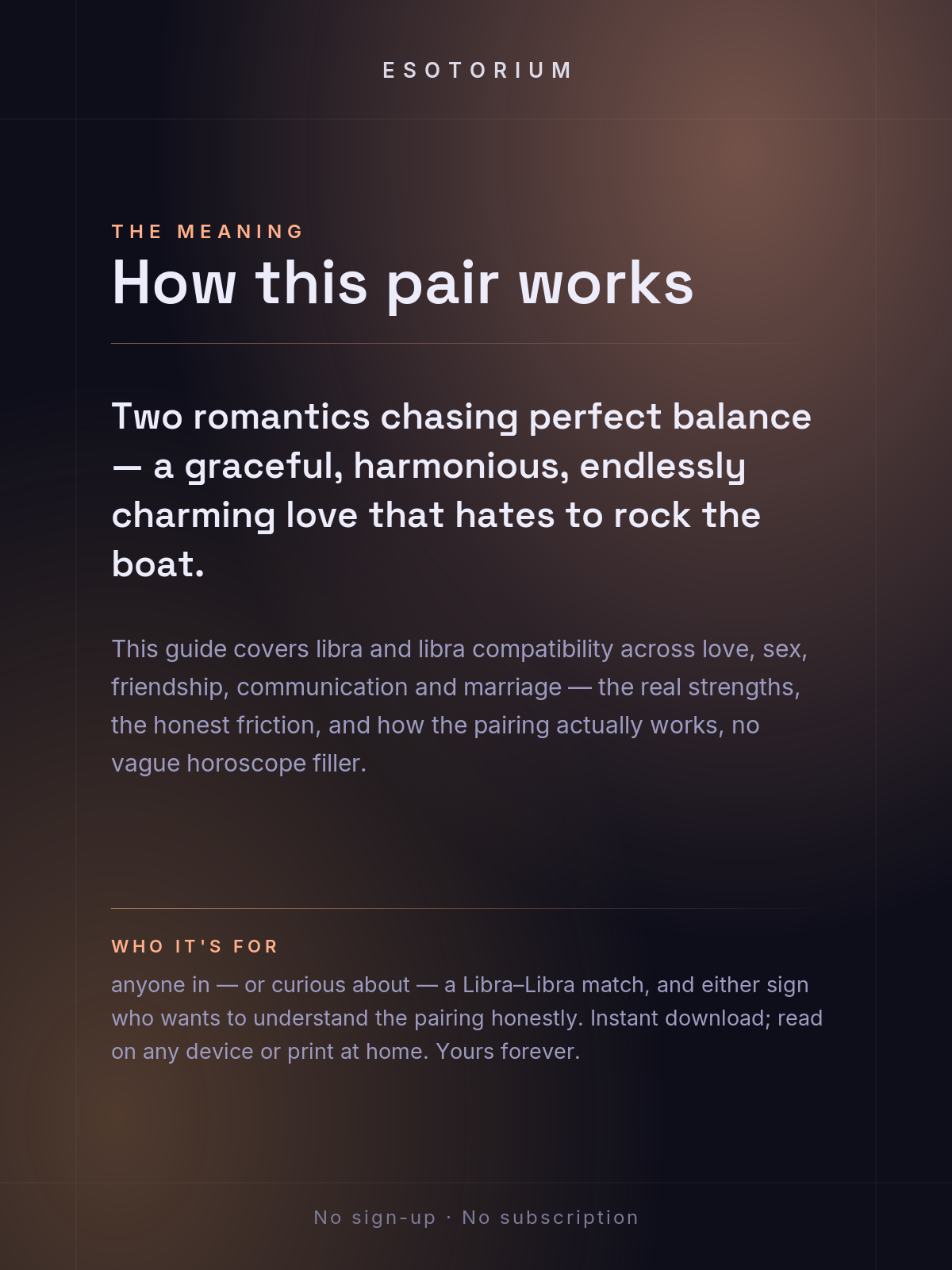 Libra and Libra Compatibility — Love, Sex & Friendship — What it means