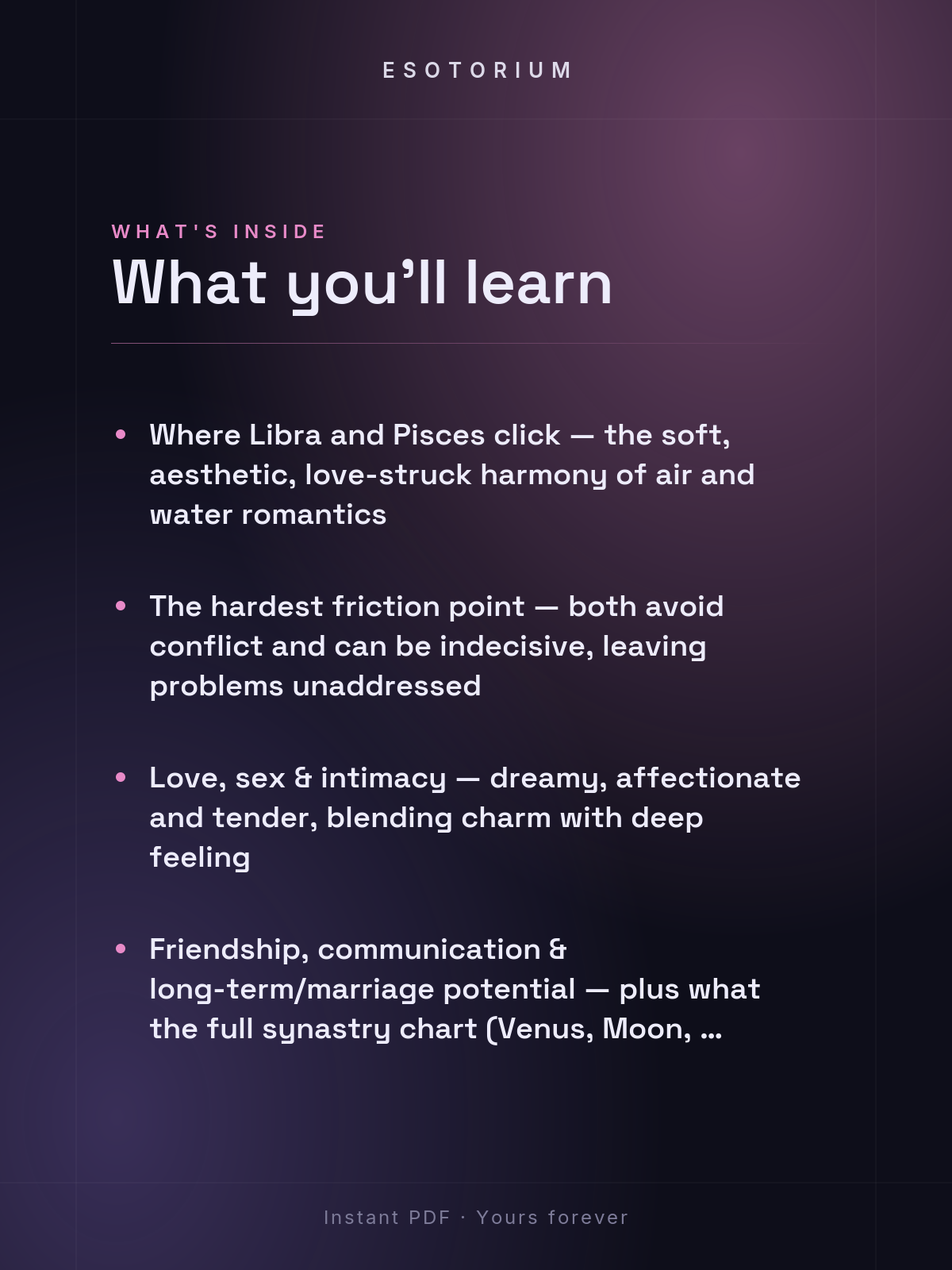 Libra and Pisces Compatibility — Love, Sex & Friendship — What's inside