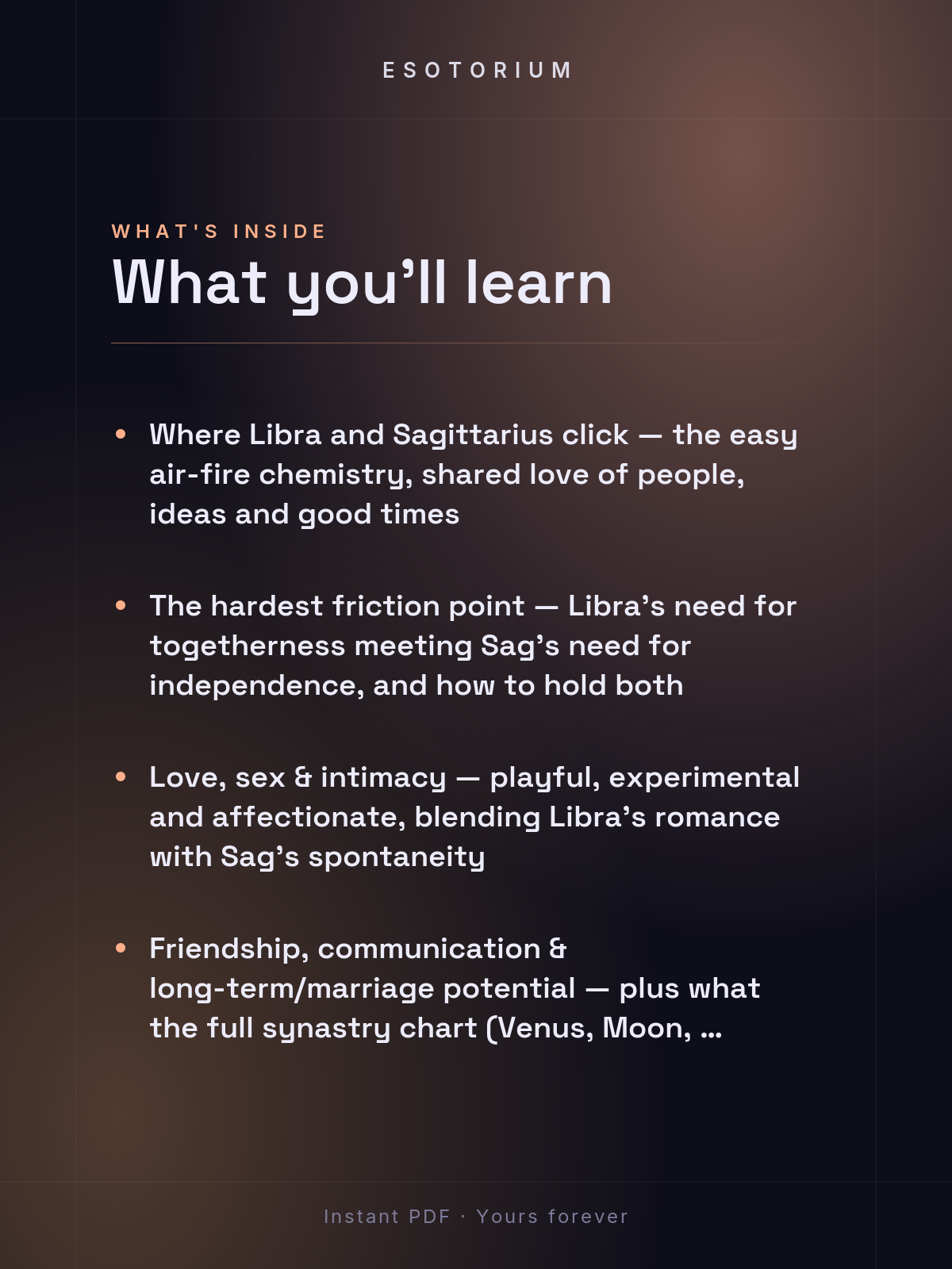 Libra and Sagittarius Compatibility — Love, Sex & Friendship — What's inside
