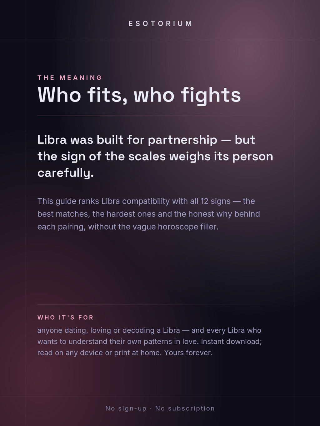 Libra Compatibility — Best & Worst Matches — What it means