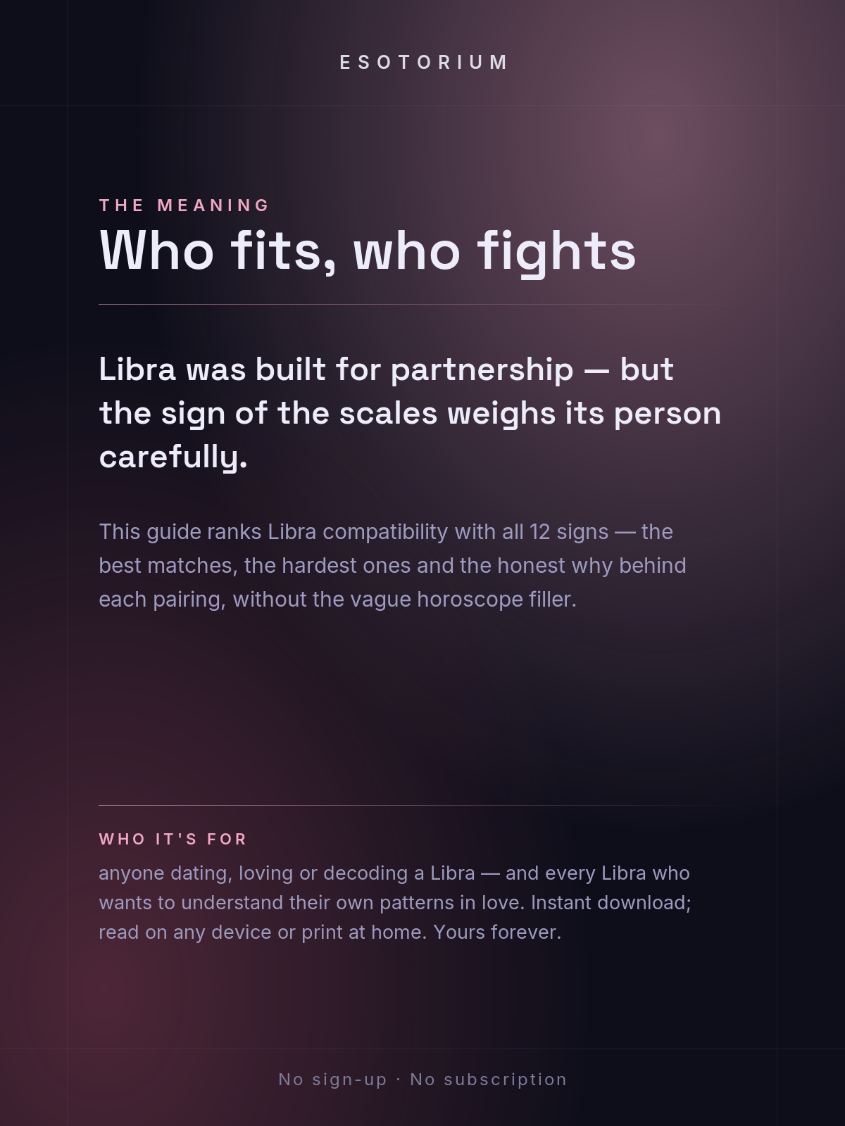 Libra Compatibility — Best & Worst Matches — What it means