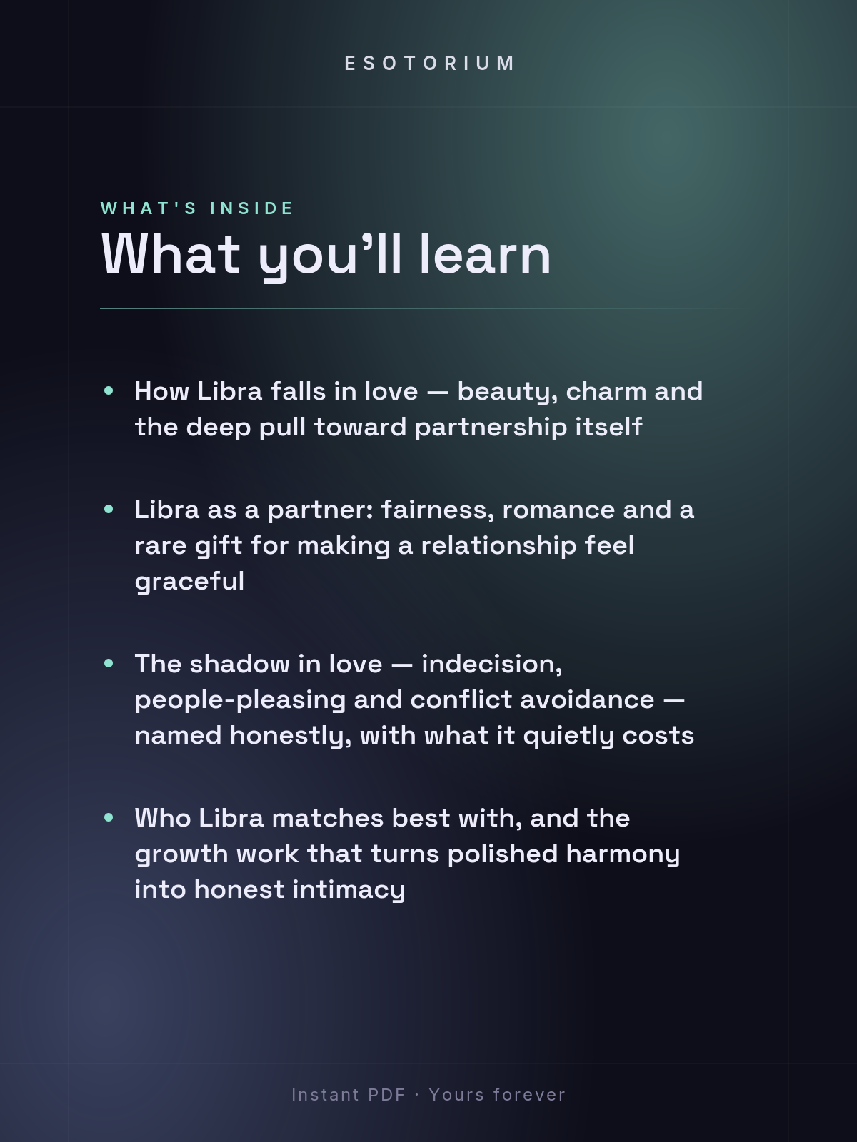 Libra in Love & Relationships — what you'll learn