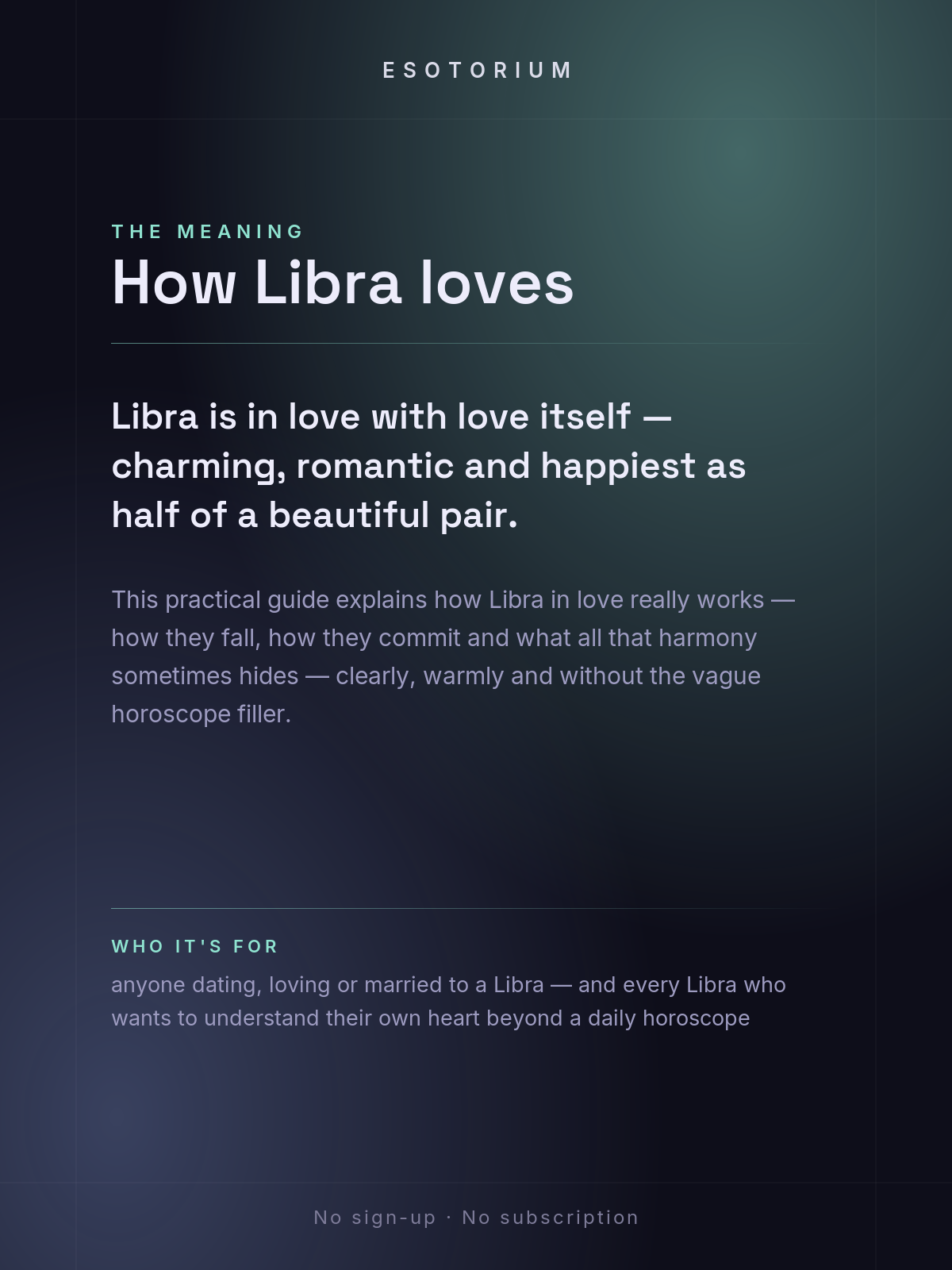 Libra in Love & Relationships — what it means